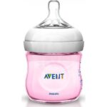 Philips AVENT Natural Baby Bottle Pink 125ml (SCF691/17)