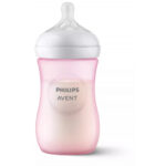 Philips Avent Natural Response 260ml bottle in pastel pink PK1 (SCY903/11)