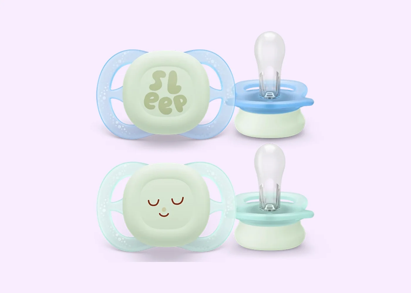 SCF075-08-(1) Philips Avent Soother Ultra Start Night time 0-2M (SCF075/08) - Image 1