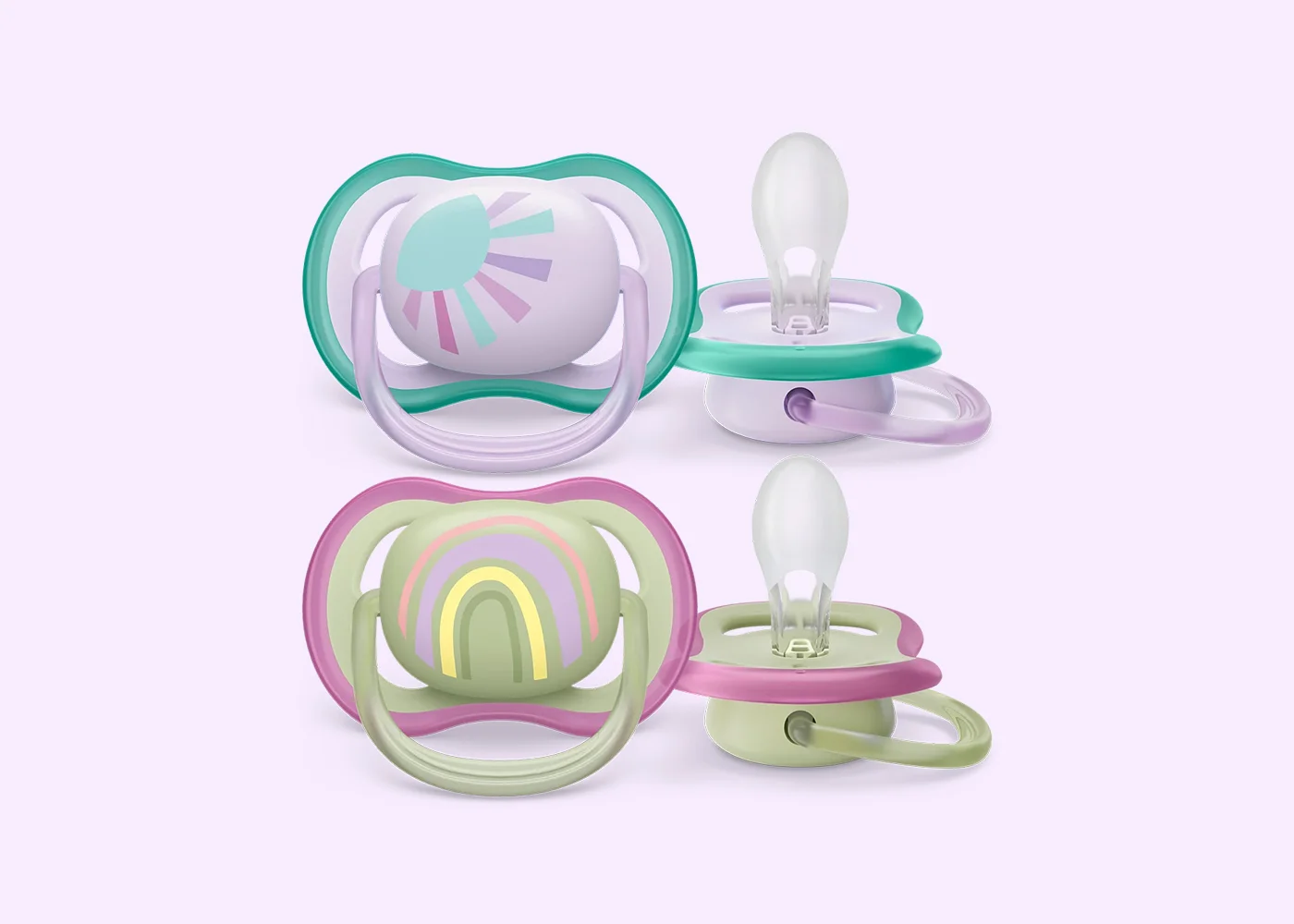 SCF085-59-(1) SOOTHER AIR 0-6M GIRL SUN&RAINBOW - Image 1