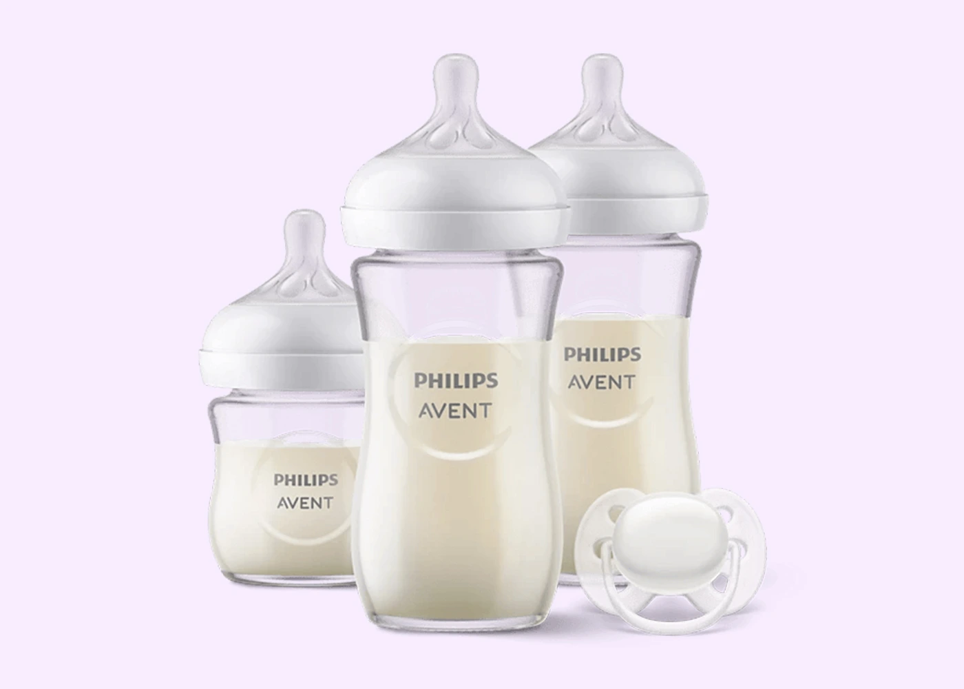 SCD878-11-(1) Philips Avent Natural Response Newborn Glass Gift Set SCD878/11 - Image 1