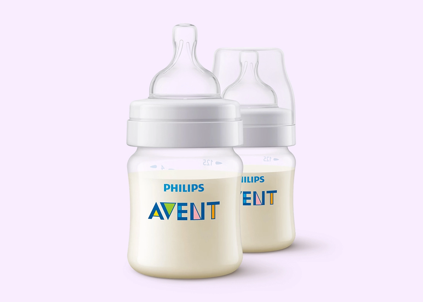 SCY100-02 Anti-Colic PP Bottle 125ml Pk2 - Image 1